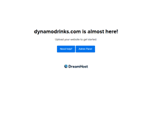 Tablet Screenshot of dynamodrinks.com